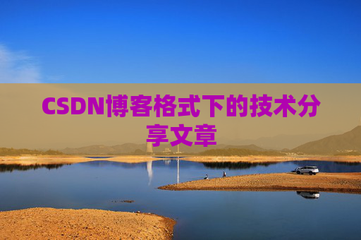 CSDN博客格式下的技术分享文章
